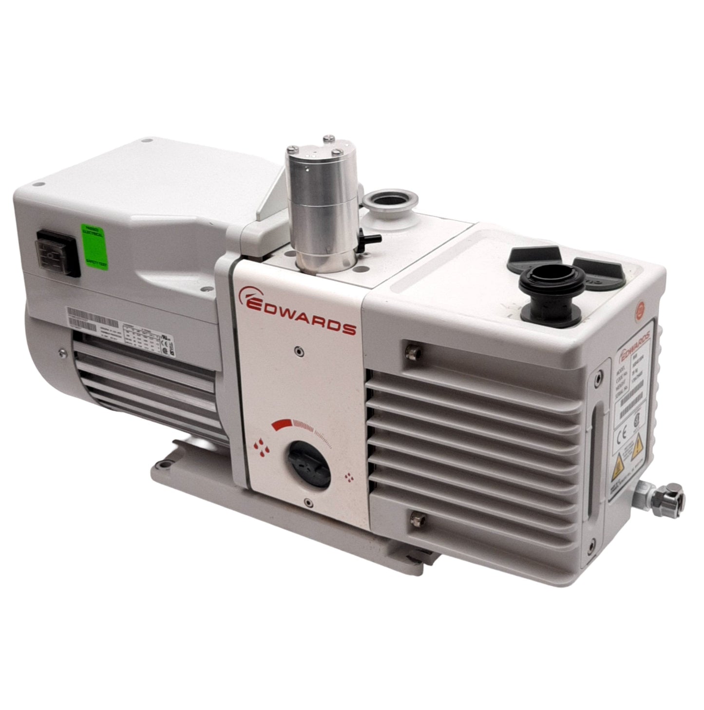 Used Edwards RV8 A65401904 Vacuum Rotary Vane Pump, .2Pa, 1Ph 100/200VAC 50/60Hz