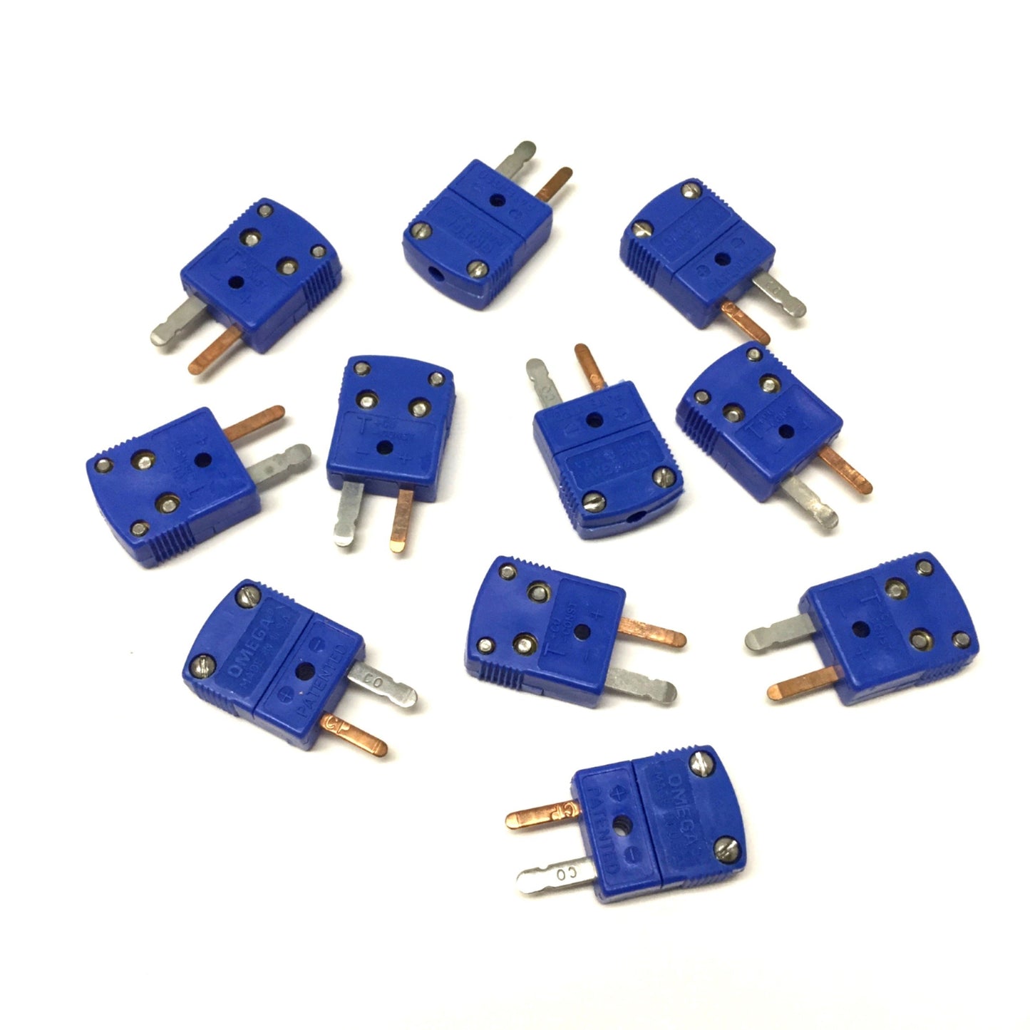 New – Open box Lot of 11 Omega SMP-T-M Thermocouple Mini Connector Male, Type T, -29 to 180°C