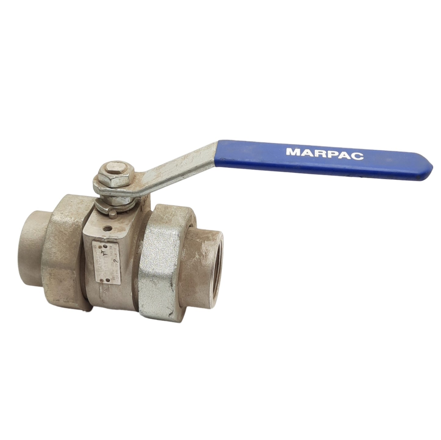 Used McCanna/Marpac 11/2SS E790 12TT Butt-Weld SS Ball Valve 1-1/2in B16.24, 2500CWP