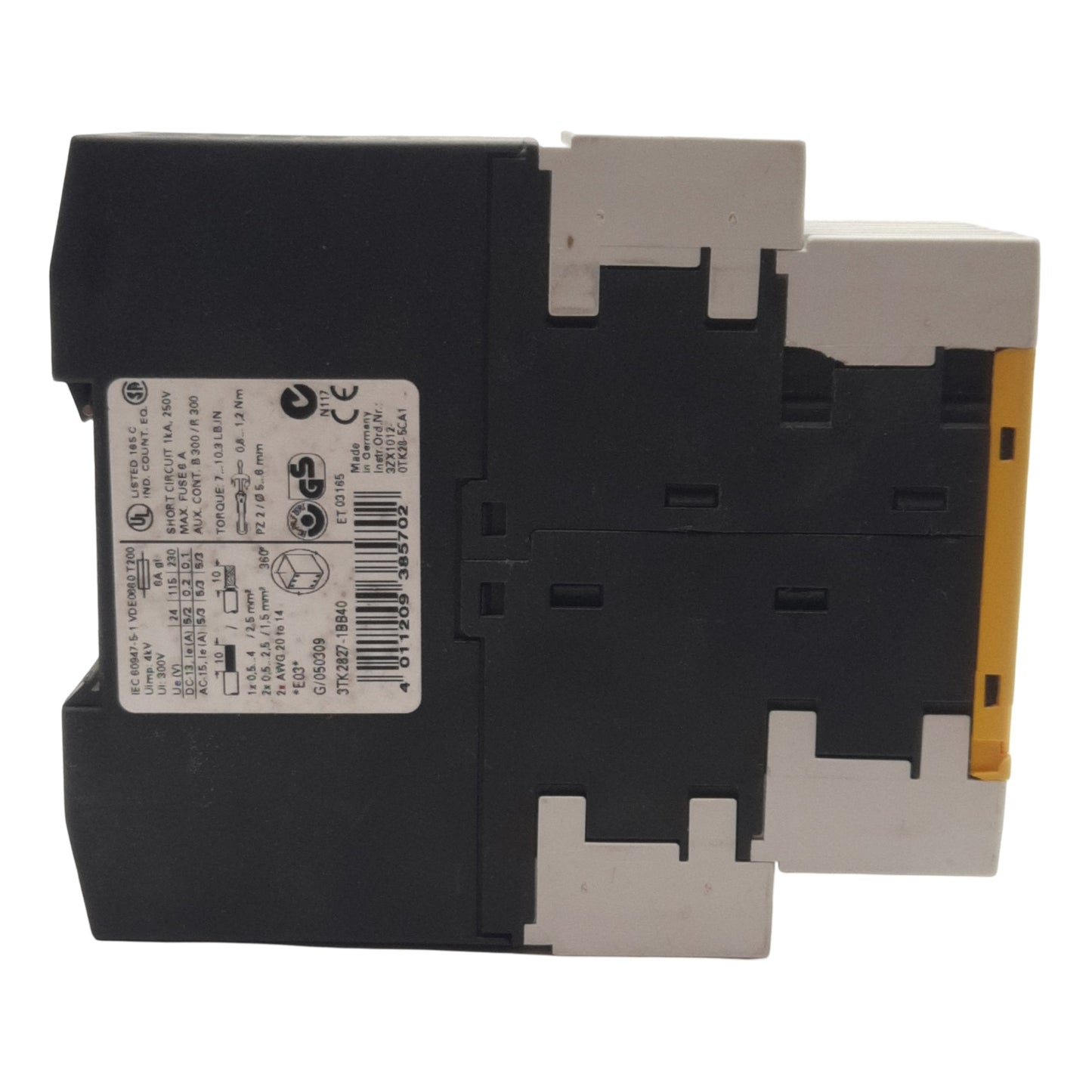 Used Siemens 3TK2827-1BB40 Sigaurd Safety Relay, 2NO + 1NC, 24VDC, 5A, DIN Rail