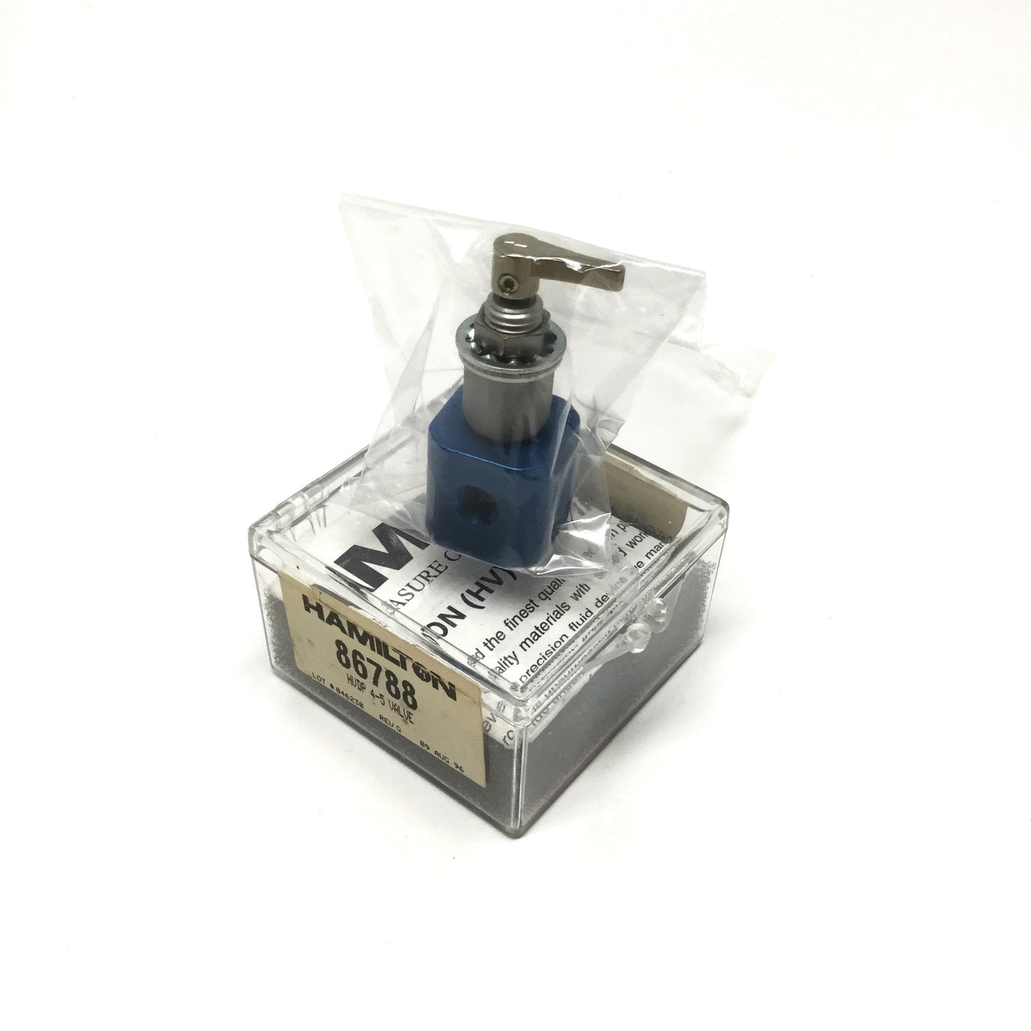 New – Open box Hamilton 86788 HVDP 4-5 Plug Valve, 4-Port Distribution, 100psi, Panel Mount