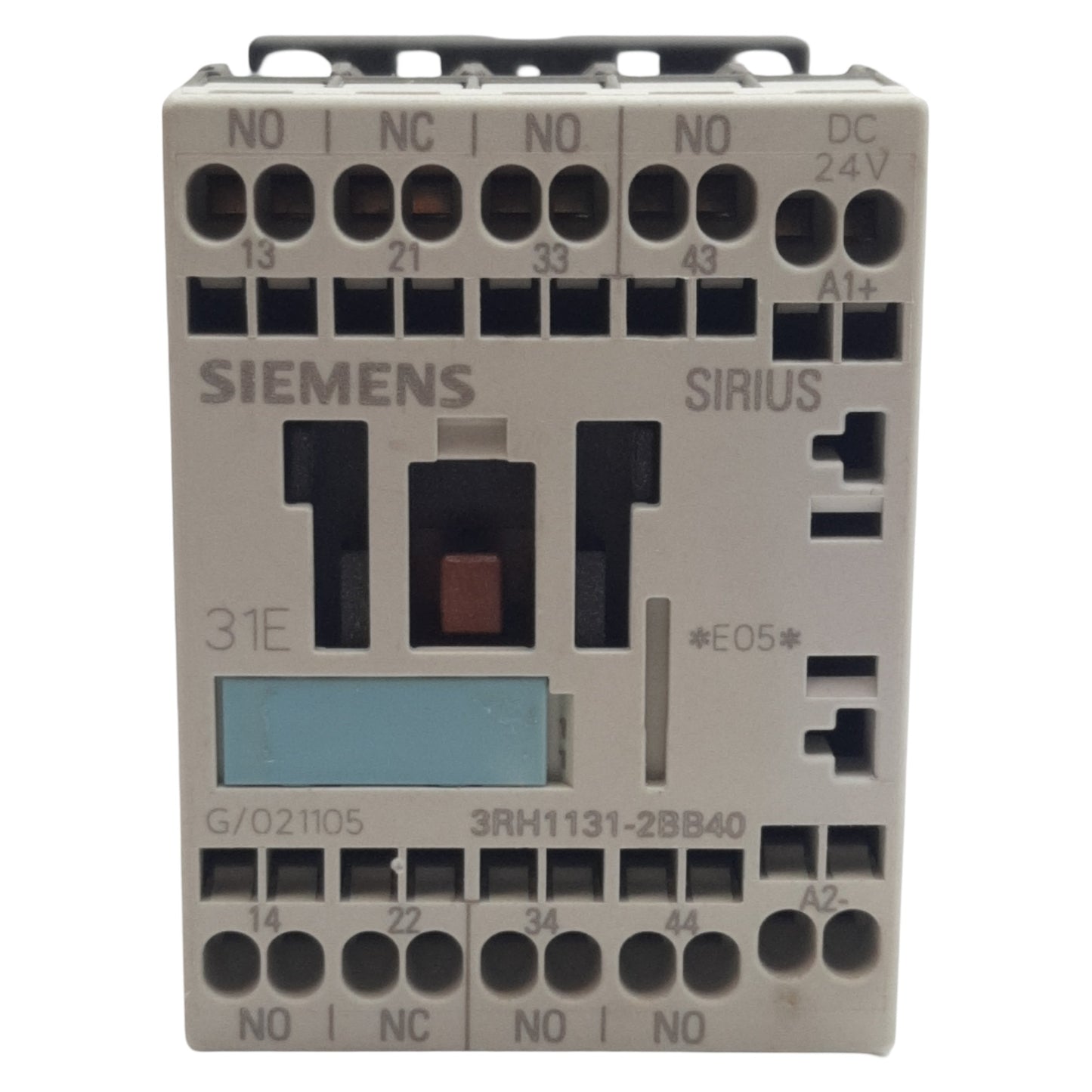 Used Lot of 2 Siemens 3ZX1012-0RH11-1AA1 Contactor 4-Pole 3NO 1NC 600V 16A 24VDC Coil