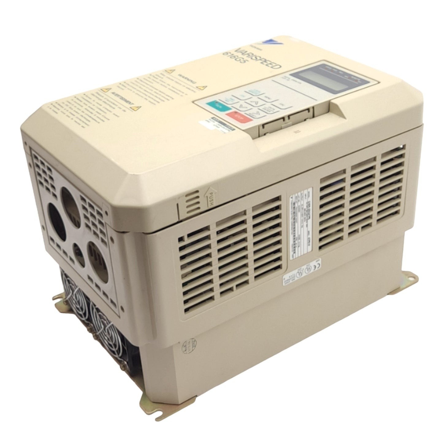 Used Yaskawa CIMR-G5C47P5 Varispeed Inverter 3-Phase, 400VAC 26A In, 0-460VAC 18A Out