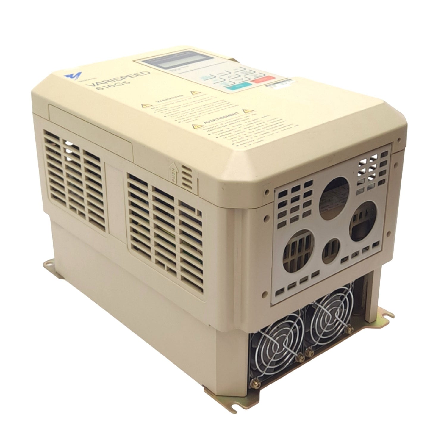Used Yaskawa CIMR-G5C47P5 Varispeed Inverter 3-Phase, 400VAC 26A In, 0-460VAC 18A Out