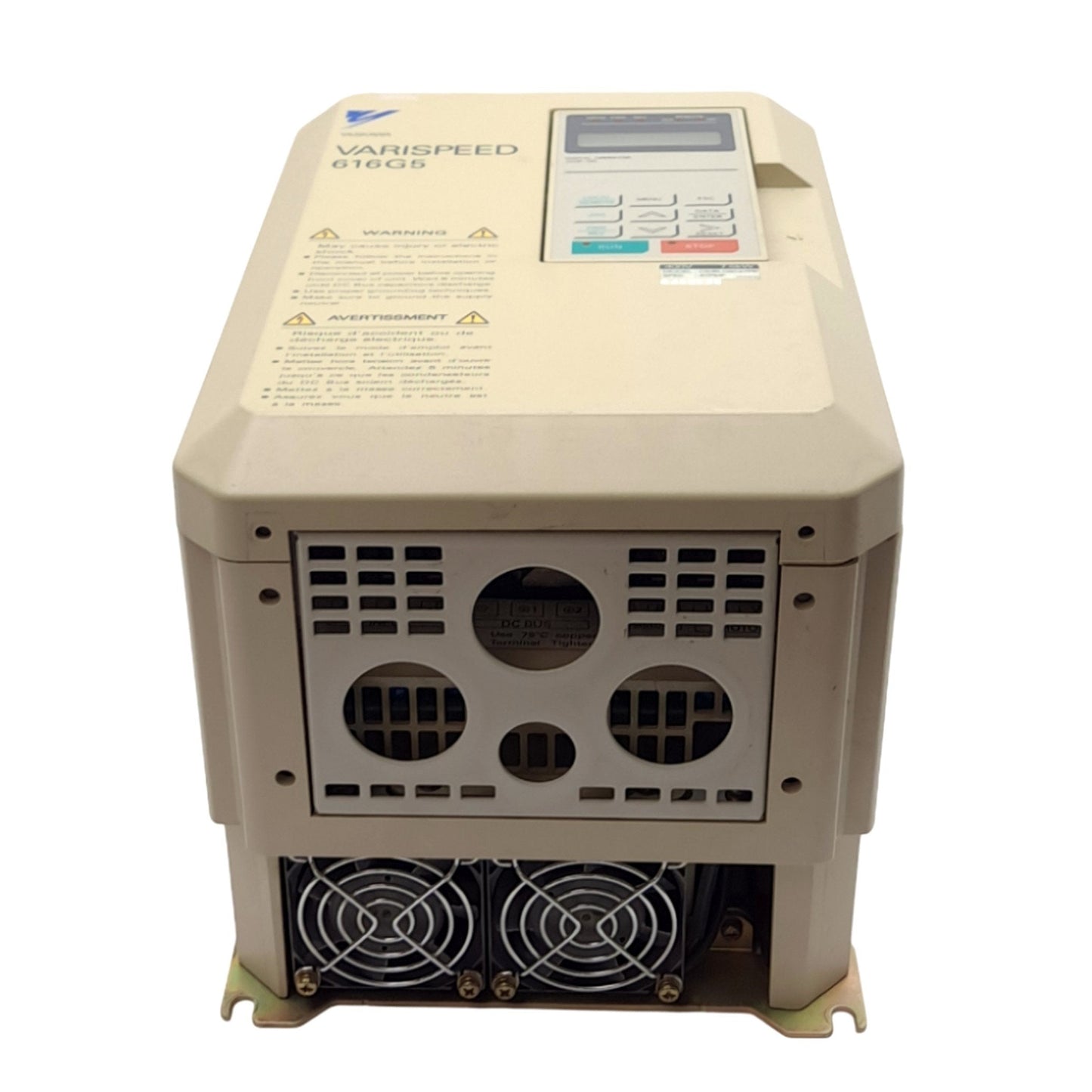 Used Yaskawa CIMR-G5C47P5 Varispeed Inverter 3-Phase, 400VAC 26A In, 0-460VAC 18A Out