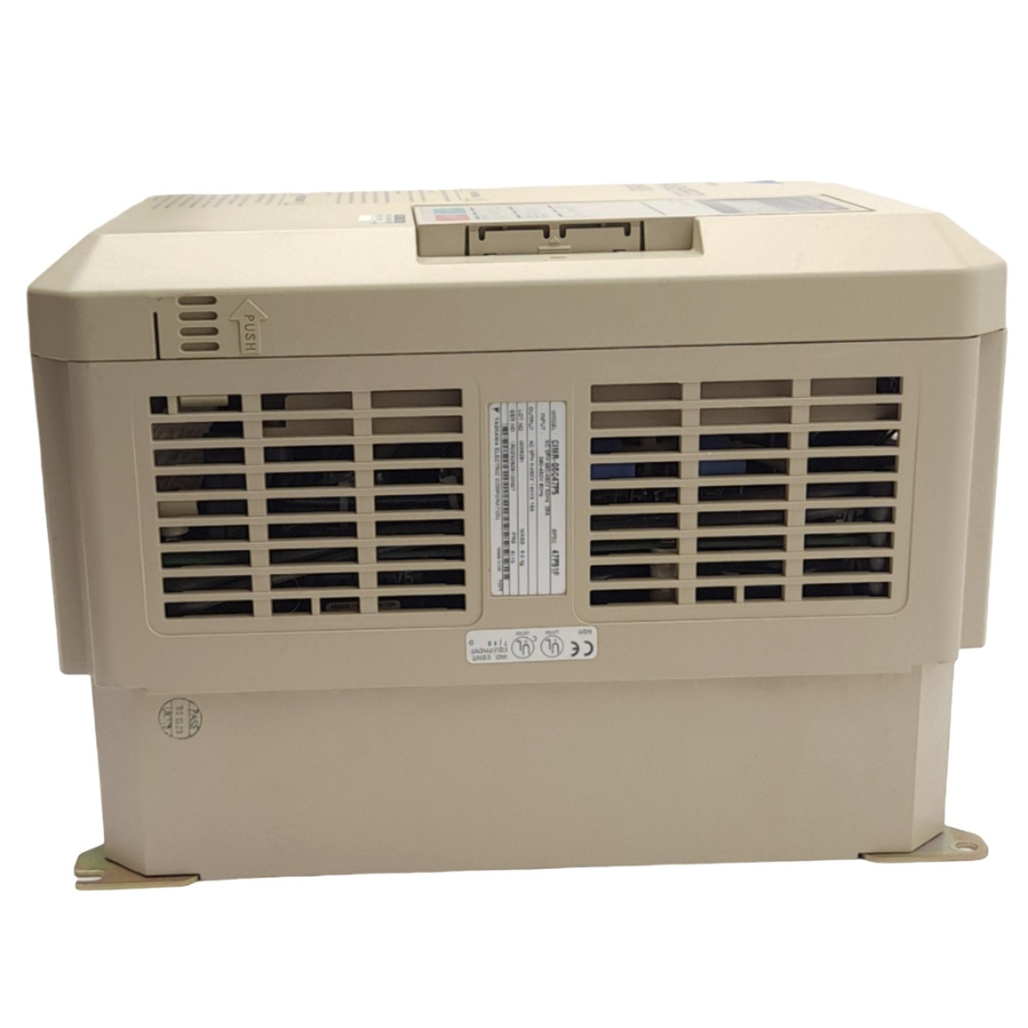 Used Yaskawa CIMR-G5C47P5 Varispeed Inverter 3-Phase, 400VAC 26A In, 0-460VAC 18A Out