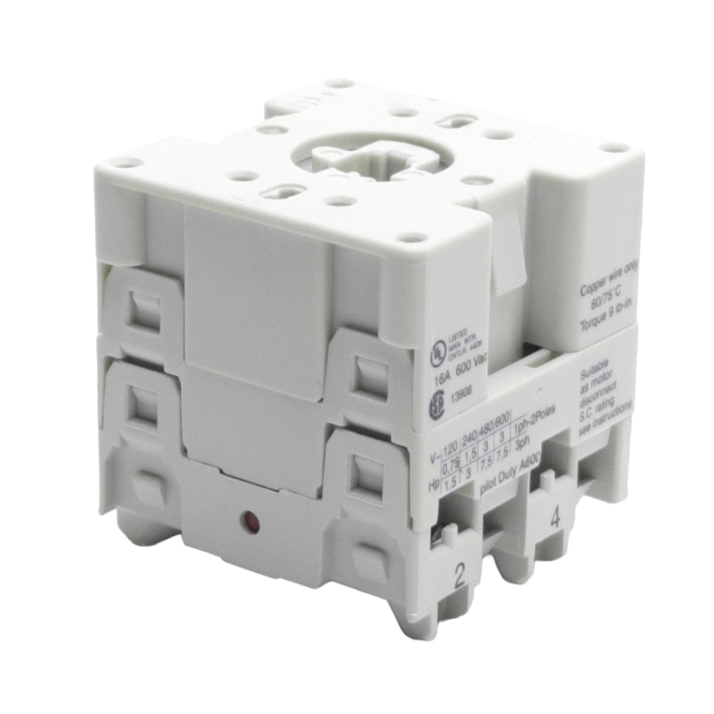 Used Allen Bradley 194L-E16-1751 Load/Disconnect Switch, 1-Pole, 690VAC 16A Contact