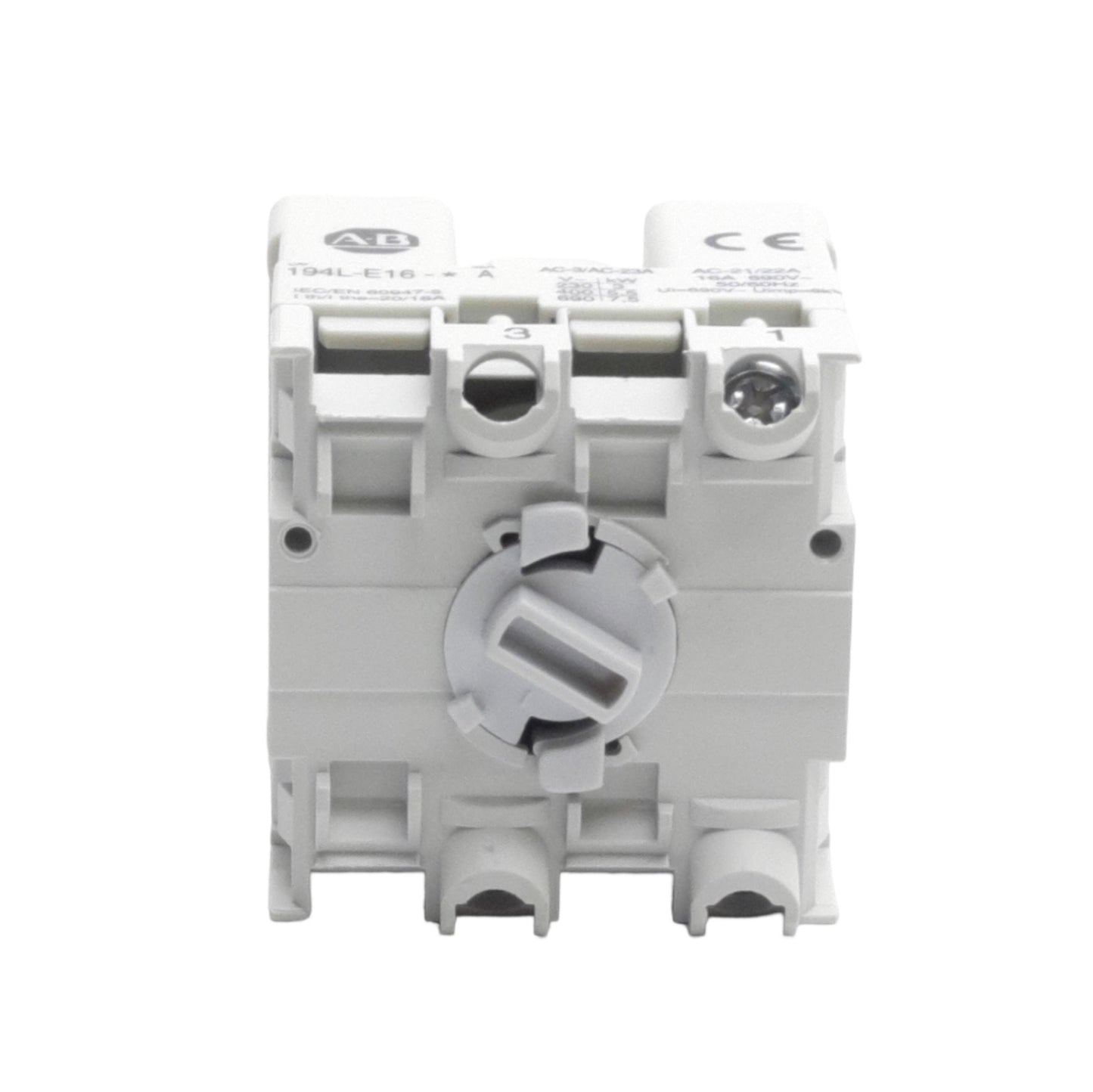 Used Allen Bradley 194L-E16-1751 Load/Disconnect Switch, 1-Pole, 690VAC 16A Contact