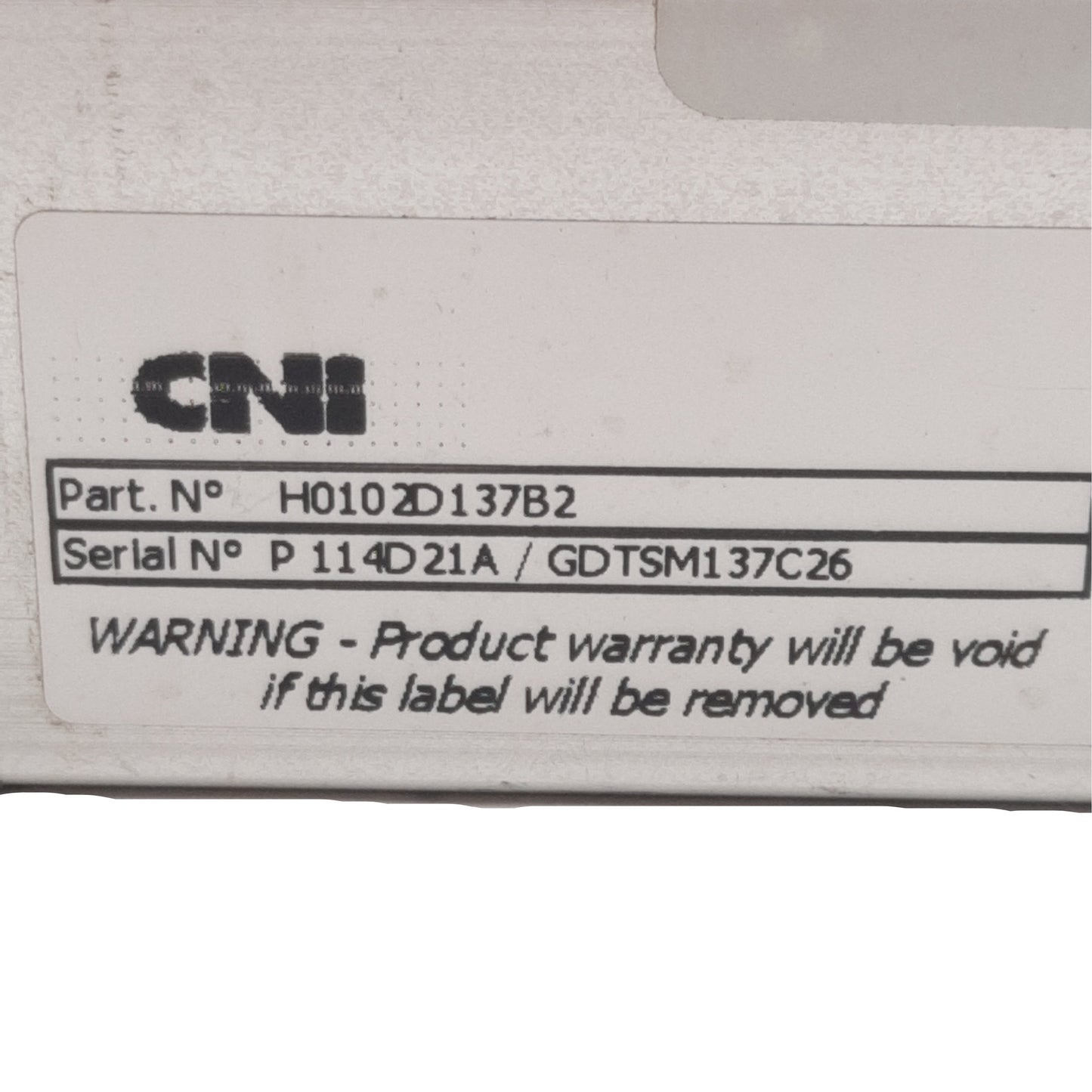 Used CNI H0102D137B2 SM137 Servo Motor 24VDC 100mA 4400RPM, 0.54Nm, ø10mm Shaft, DB9M