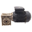 Used AEG AM80ZCA2 + NMRV 050 Gearmotor, 7:1 ø25mm Bore, 3Ø 265∆/460Y 1.7kW/2.3HP