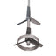 Used Lightnin Mixer End, 2-Impeller ø8.75in, Length: 100in, Rod: ø1in, Flange: ø4.75