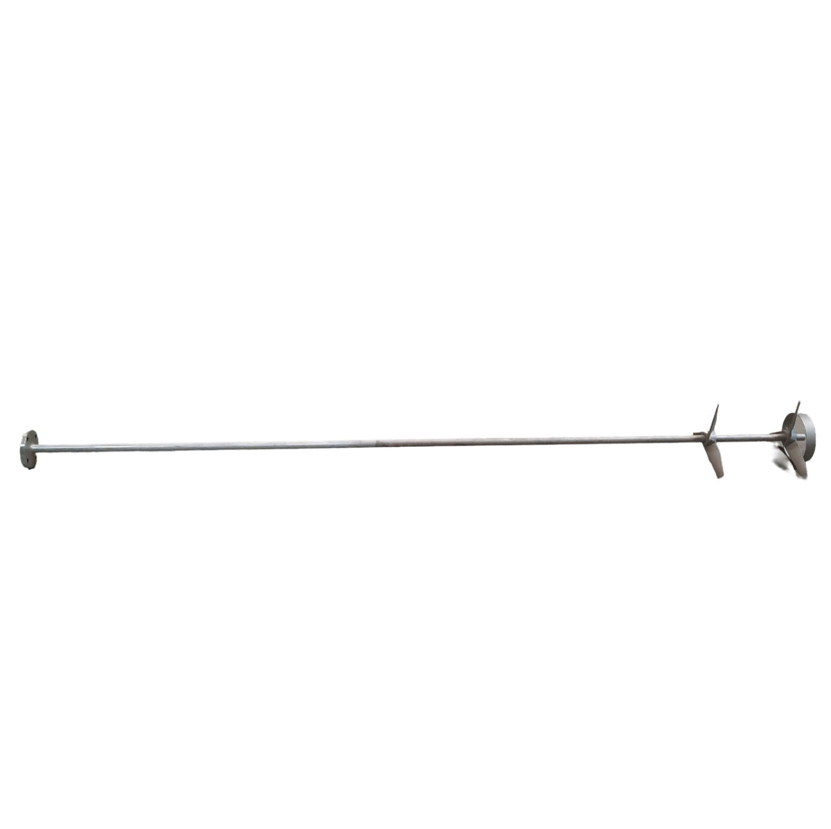 Used Lightnin Mixer End, 2-Impeller ø8.75in, Length: 100in, Rod: ø1in, Flange: ø4.75