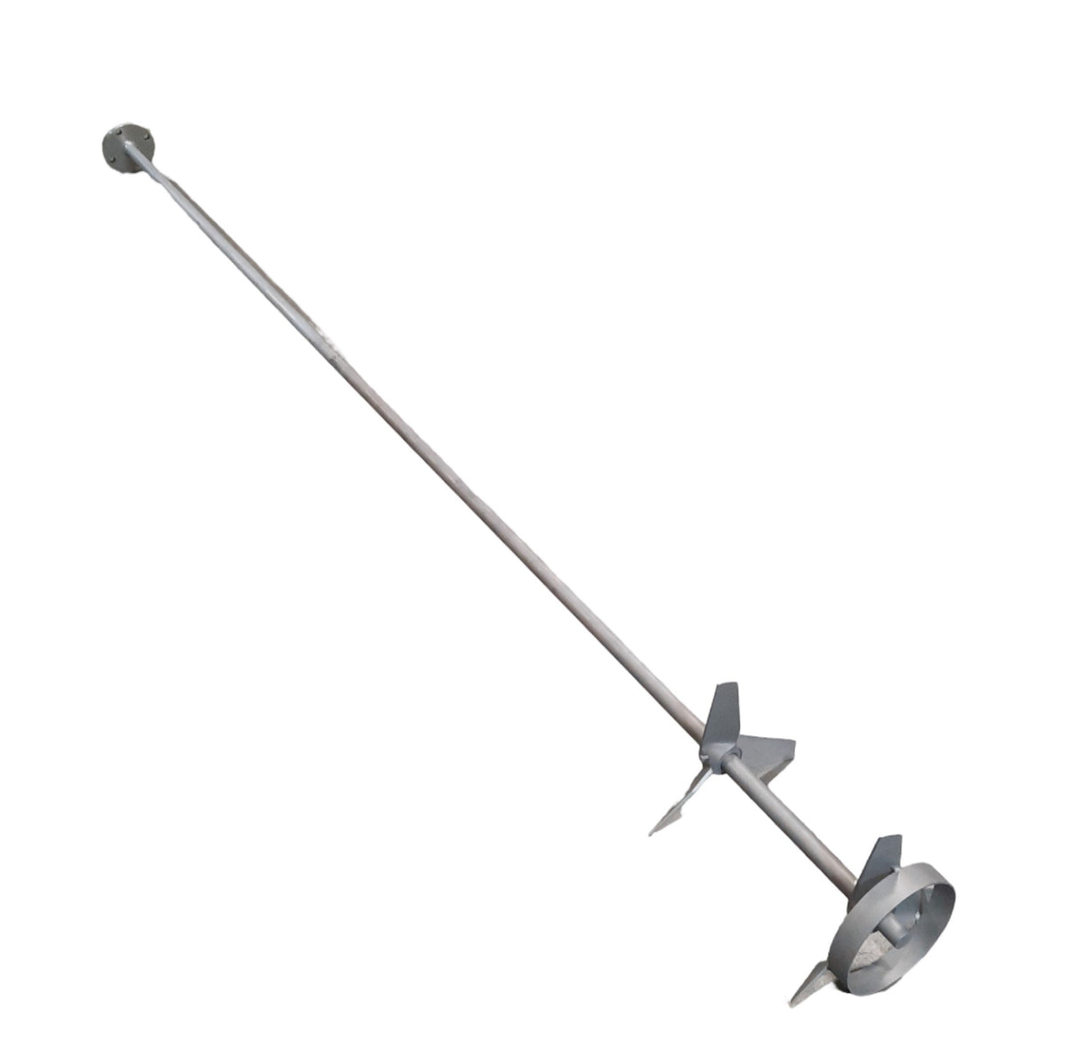Used Lightnin Mixer End, 2-Impeller ø8.75in, Length: 100in, Rod: ø1in, Flange: ø4.75