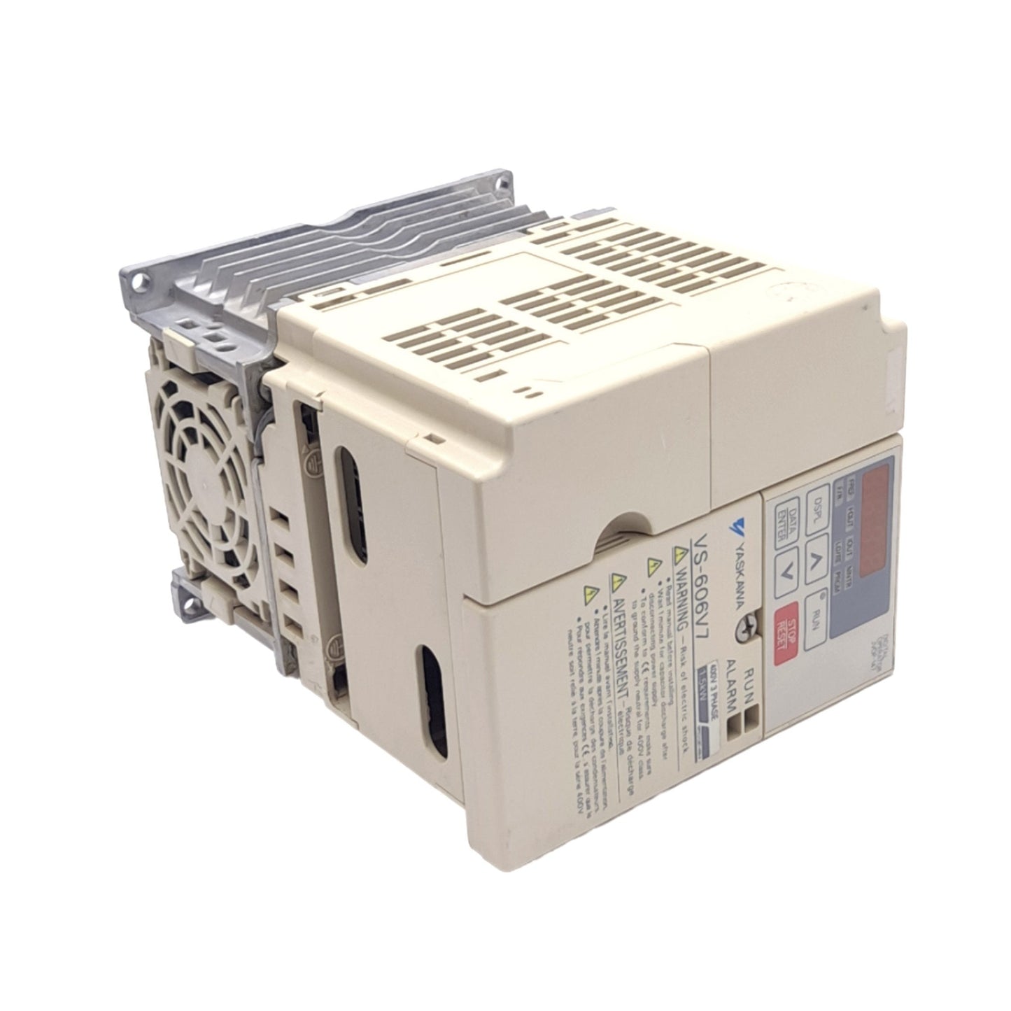 Used Yaskawa CIMR-V7CC41P5 VS-606V7 Inverter, 3-Phase, 400VAC In, 460VAC 4.8A Out