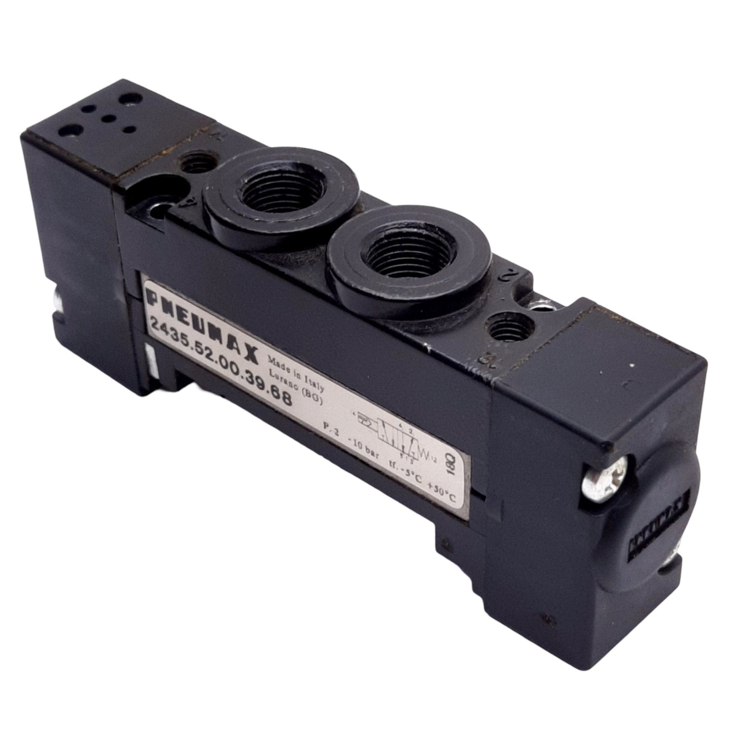 Used Pneumax 2435.52.00.39.68 Solenoid Valve Body, 10bar, 5/2 Way, G 1/8" Port