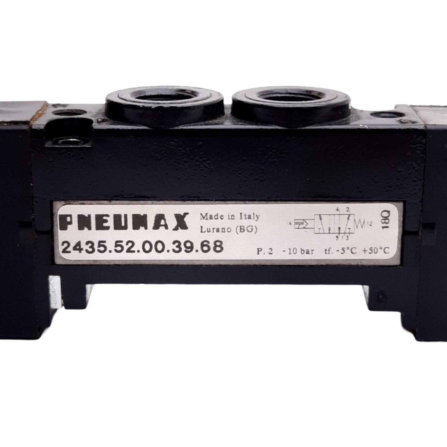 Used Pneumax 2435.52.00.39.68 Solenoid Valve Body, 10bar, 5/2 Way, G 1/8" Port