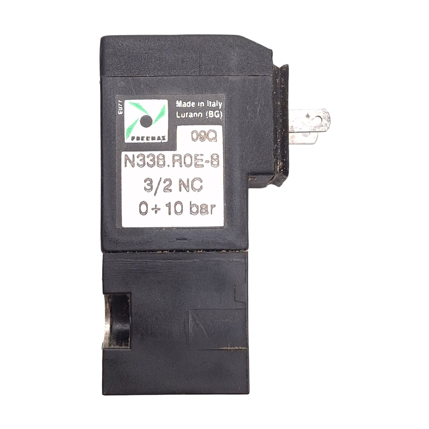 Used Pneumax N338.R0E-8 Solenoid Valve, 3/2 Normally Closed, 0-10bar, 24VDC Coil