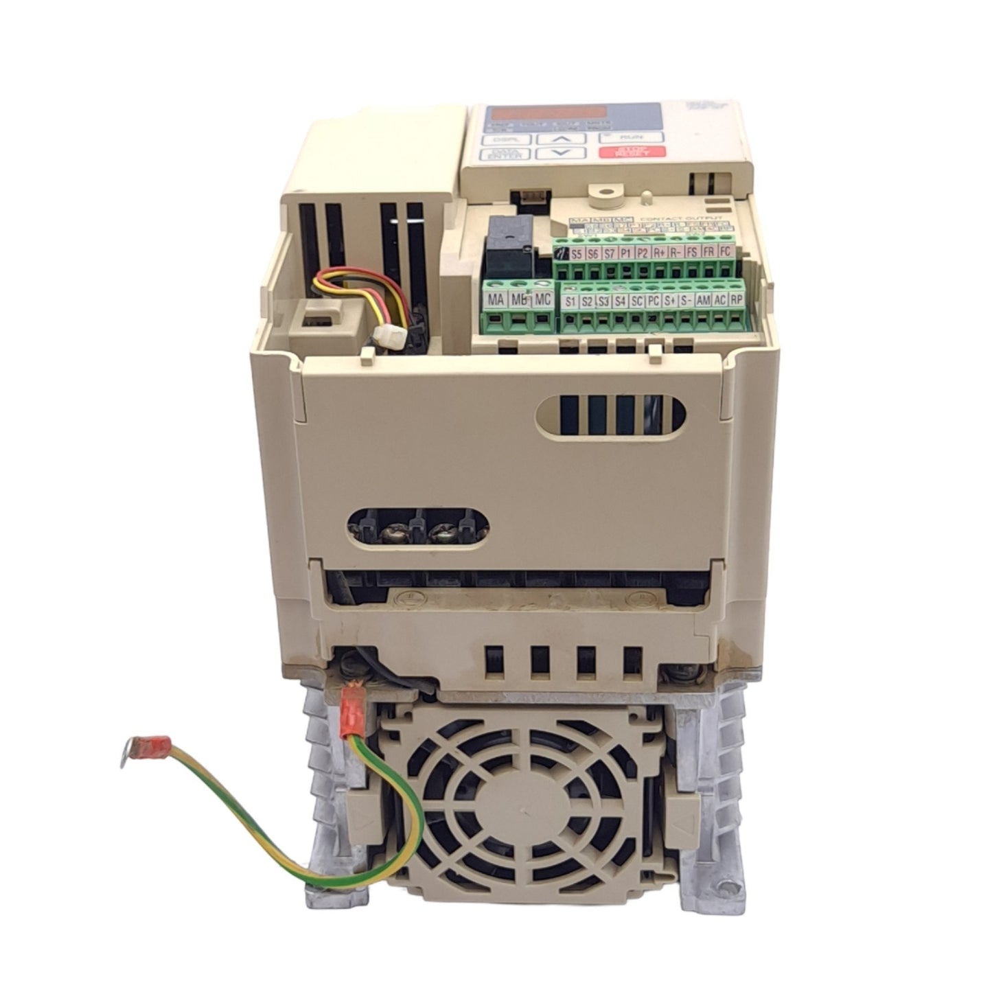 Used Yaskawa CIMR-V7CC41P5 VS-606V7 Inverter, 3-Phase, 0-460VAC 4.8A Out, *No Panel