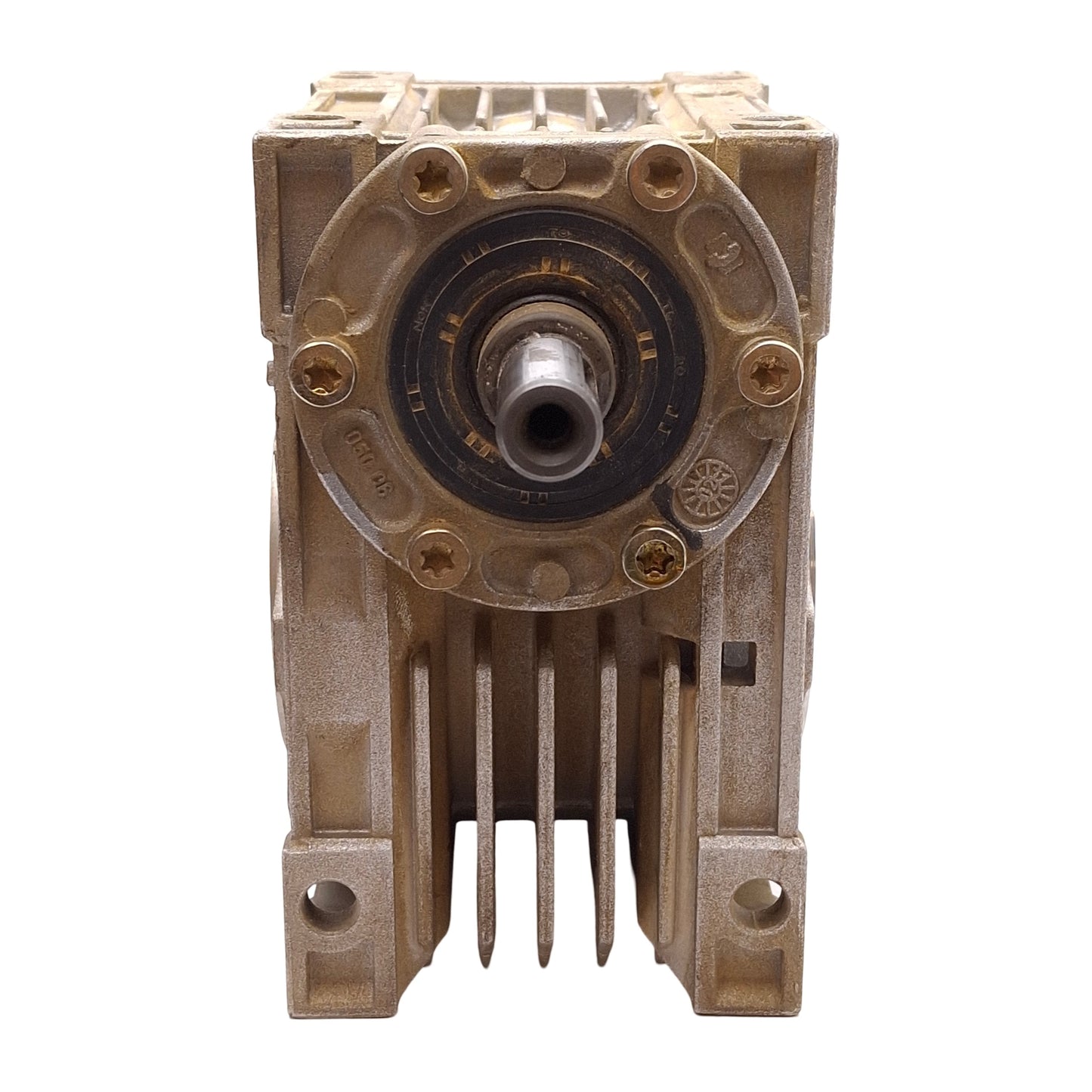 Used Motovario NRV050 Right Angle Worm Gear Speed Reducer 10:1 ø25mm Bore ø14mm Shaft