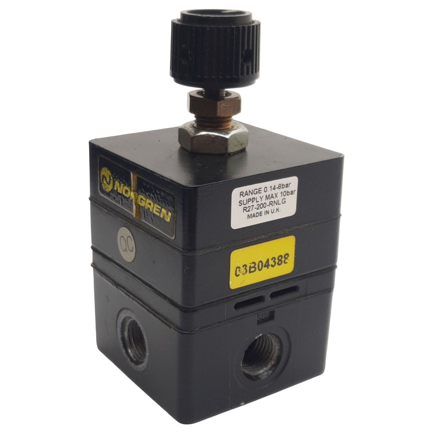Used Norgren R27-200-RNLG Pressure Regulator, G1/4in, 0.14-8bar Set Range, 10bar Max