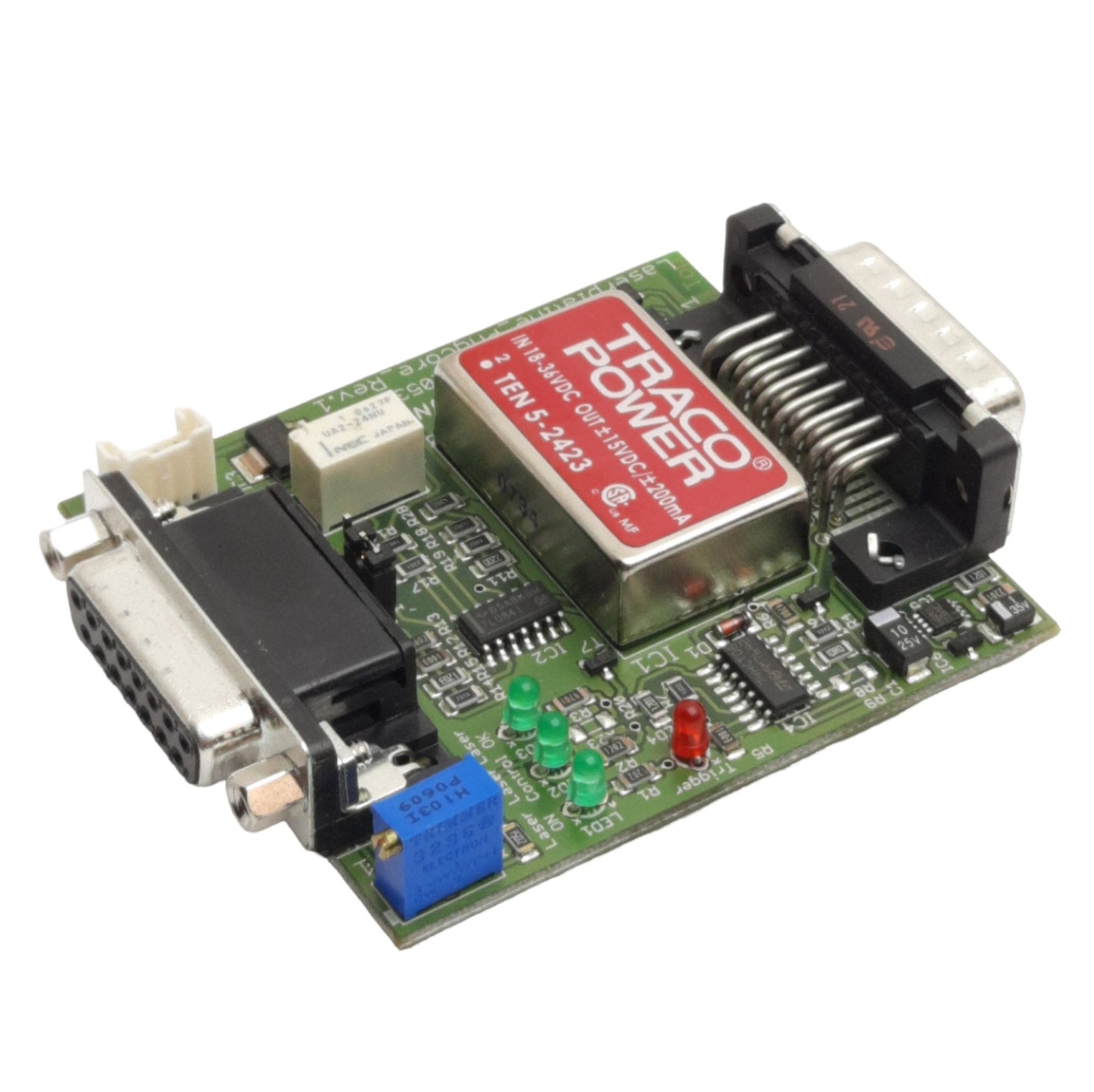 Used Mycrona ISAH20535 Laserplatine_Phycore_Rev.1 Machine Board, DB15M to DB15F