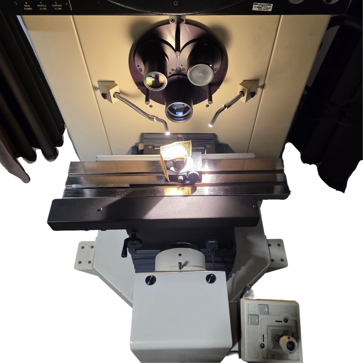 Used Scherr Tumico 20-2450 24" Horizontal Beam Optical Comparator With QC-221E 120VAC
