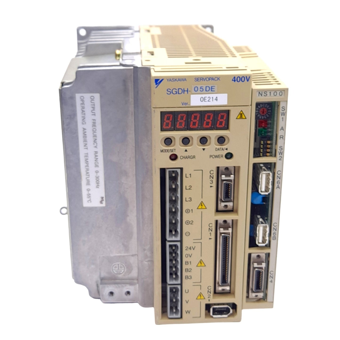Used Yaskawa SGDH-05DE Sigma II Servopack Drive 3-Phase, 400VAC In, 0-480VAC 1.9A Out