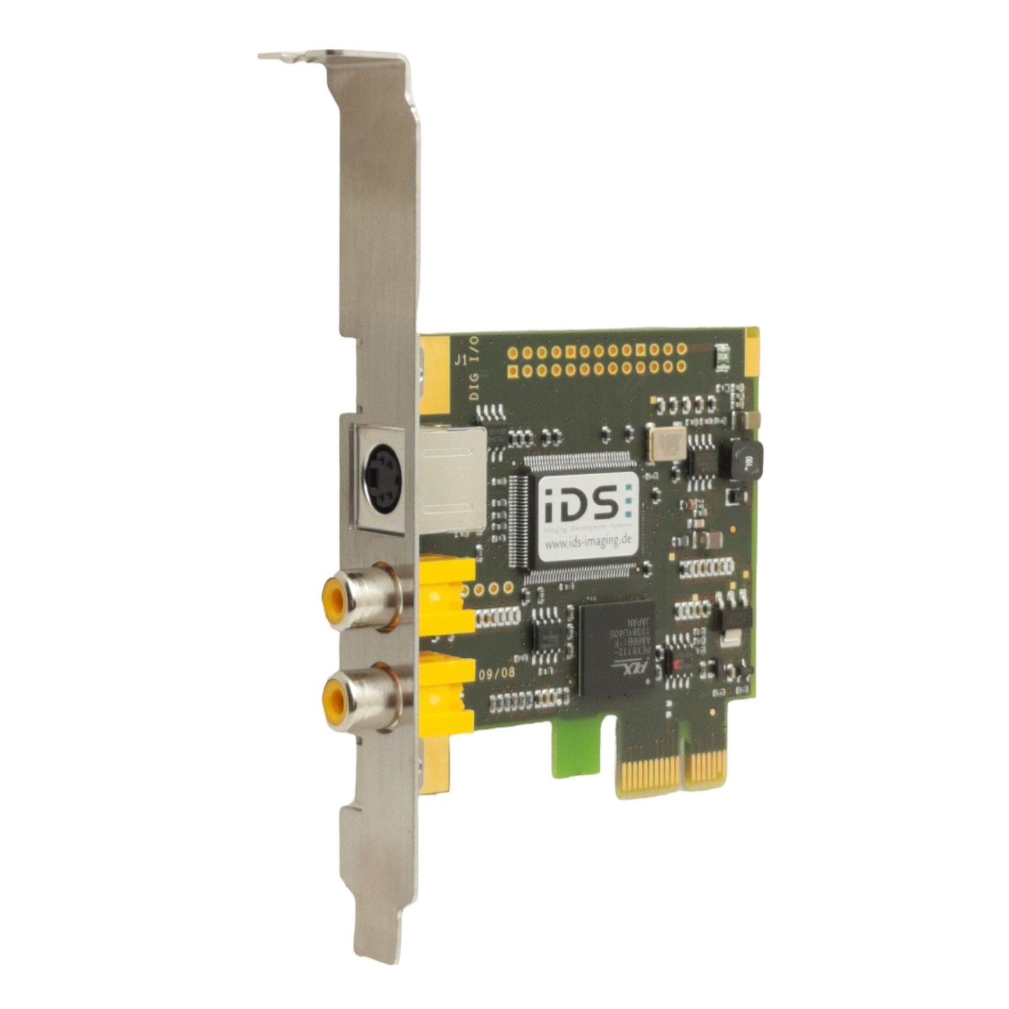 Used Falcon Express AA.0010.1.03500.05 IDS Camera Frame Grabber, PCIe, 4-Pin S-Video