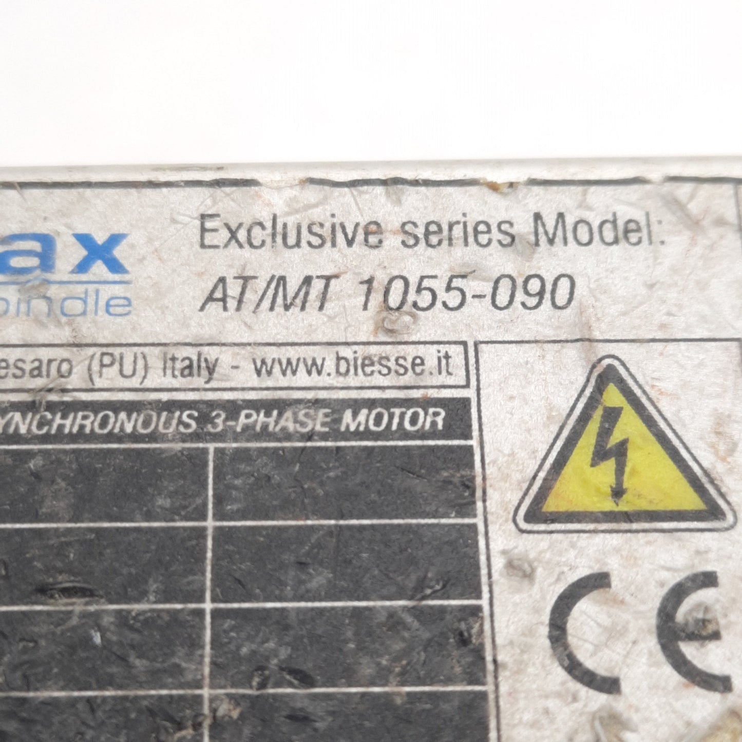 Used HSD AT/MT 1055-090 Rotax Spindle Motor, 3Ø 380VAC 1.8A, 200Hz, 0.65kW, 12000rpm