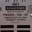 Used Schaffmer FN3258-100-35 Ultra-Compact EMC/RFI Line Filter, 3Ø 480/275VAC 100A