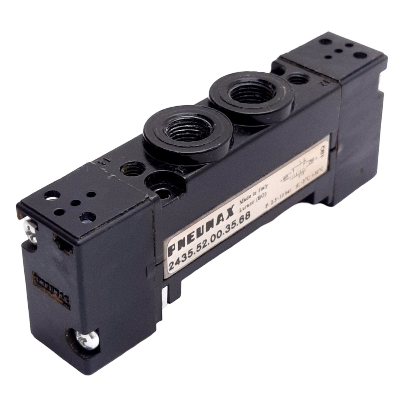 Used Pneumax 2435.52.00.35.68 Solenoid Valve Body, 10 Bar, 5/2 Way, G 1/8" Port