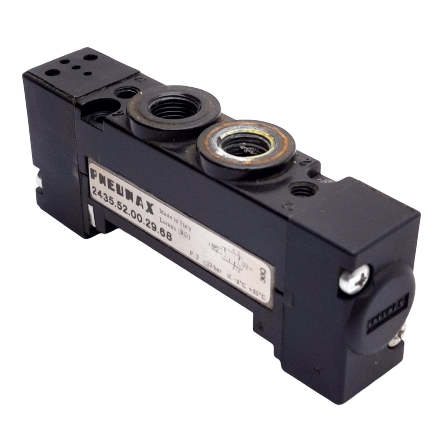 Used Pneumax 2435.52.00.29.68 Solenoid Valve Body, 10 Bar, 5/2 Way, G 1/8" Port