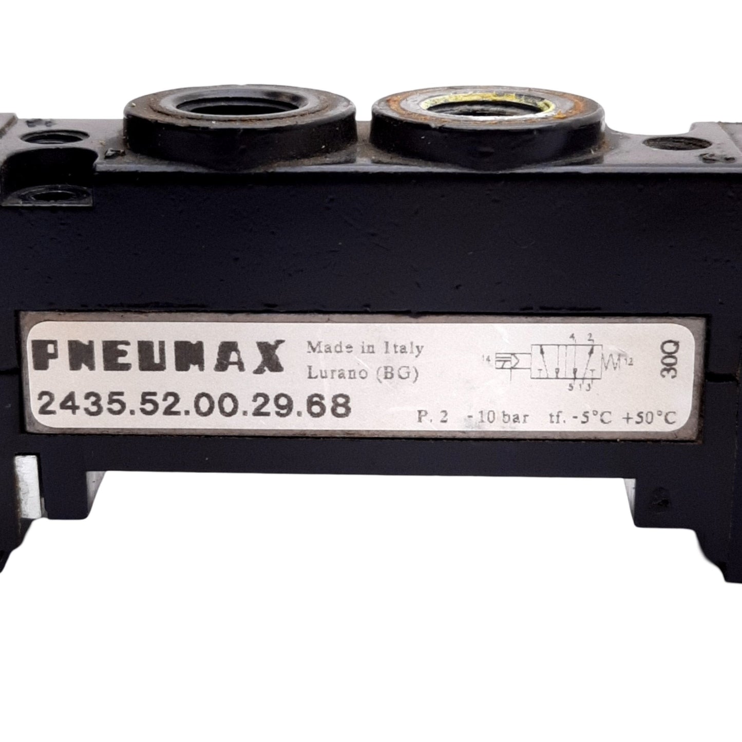 Used Pneumax 2435.52.00.29.68 Solenoid Valve Body, 10 Bar, 5/2 Way, G 1/8" Port
