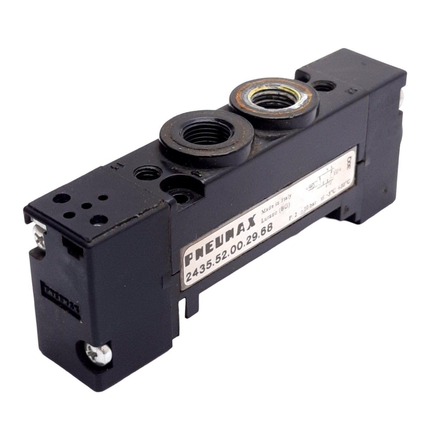Used Pneumax 2435.52.00.29.68 Solenoid Valve Body, 10 Bar, 5/2 Way, G 1/8" Port