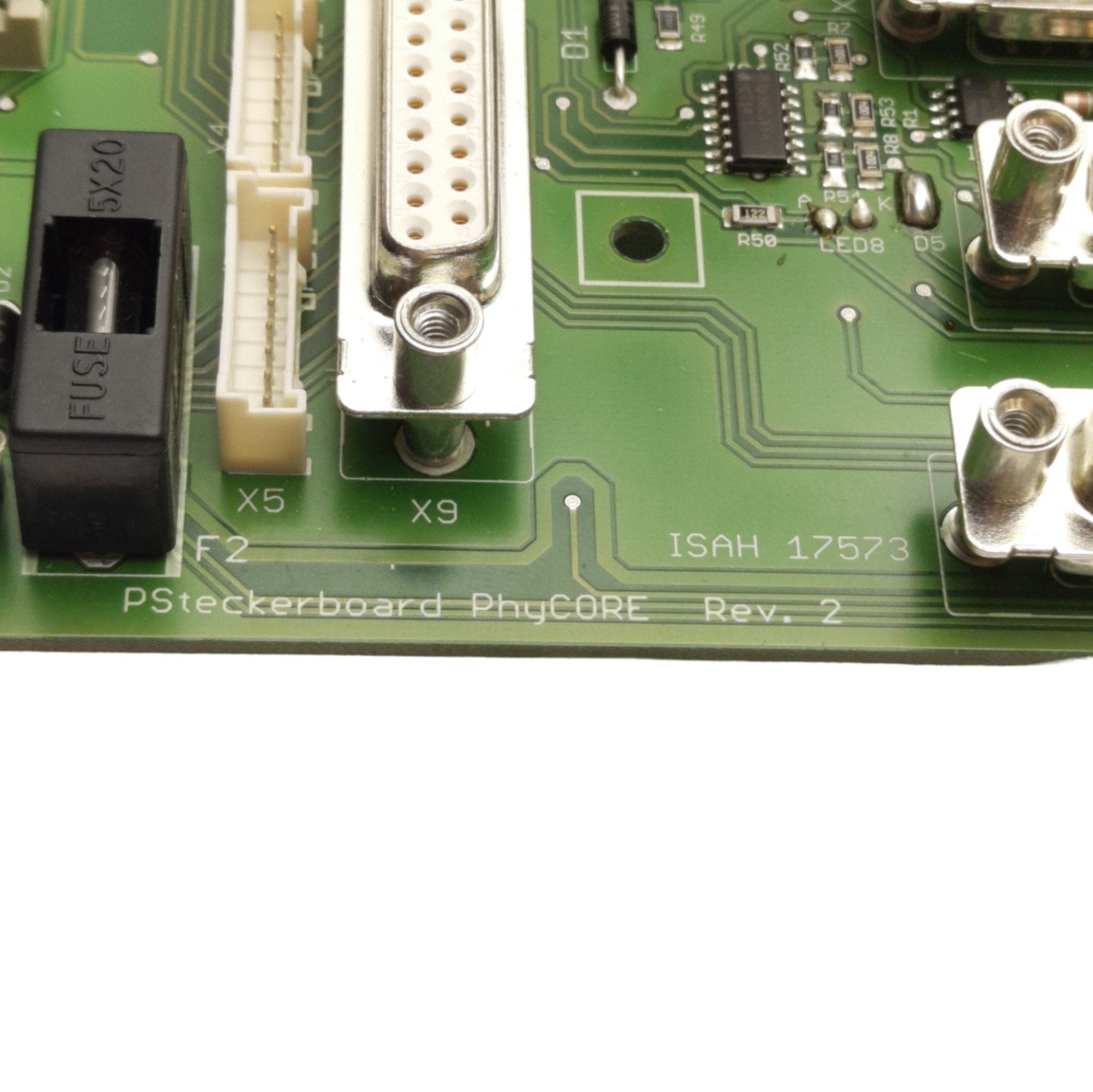 Used Mycrona Notaus ISAH 17573 Rev2 PSteckboard PhyCORE Machine Board