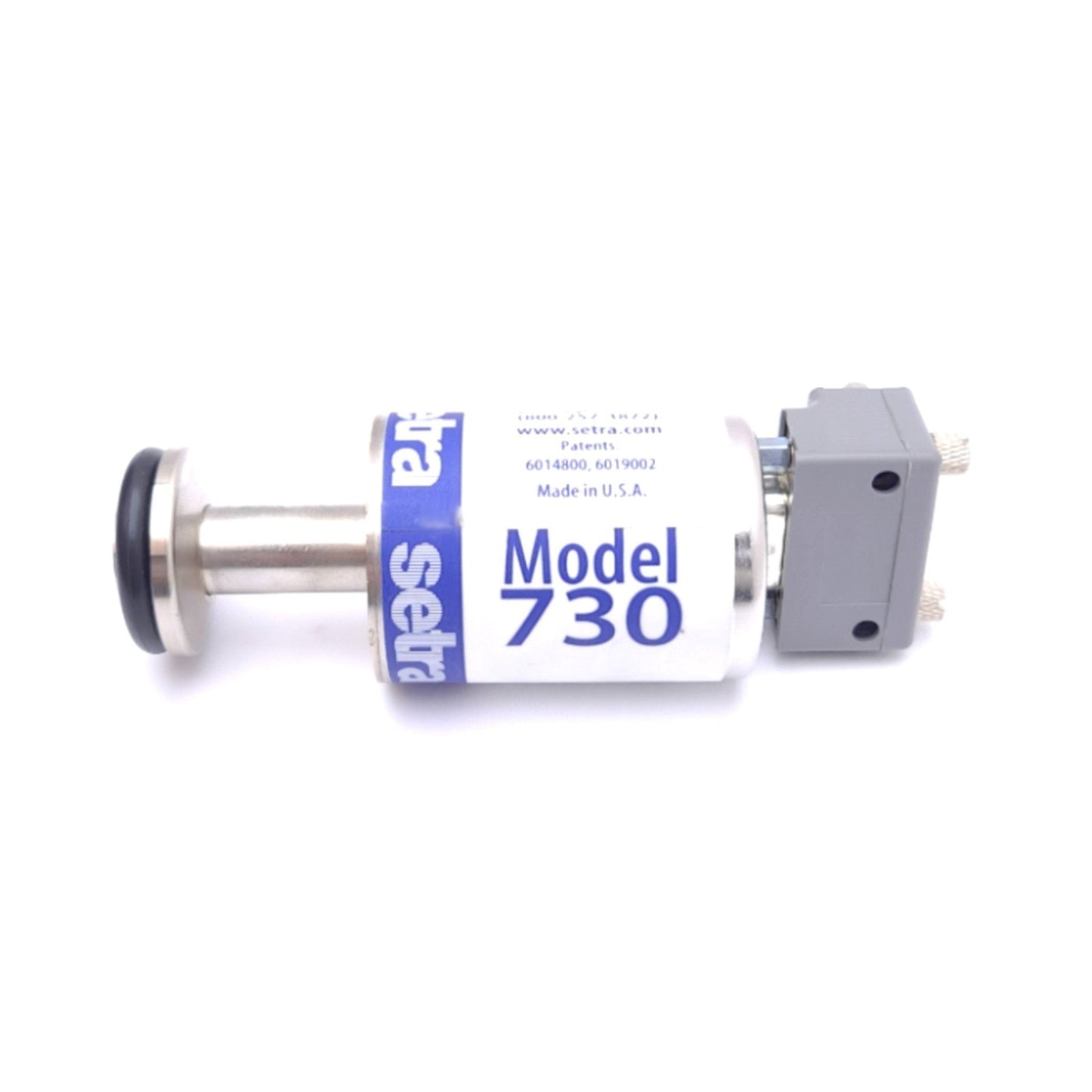 Used Setra 730G010TAN12CD9K Vacuum Transducer, 0-10 TORR, 12-30VDC In, 0-10VDC Out
