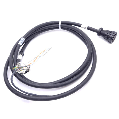 Used Flex Cable 2090-CFBM6DF-CBAA09 Motor Feedback Cable, AMP 28-Pin Female, 2m