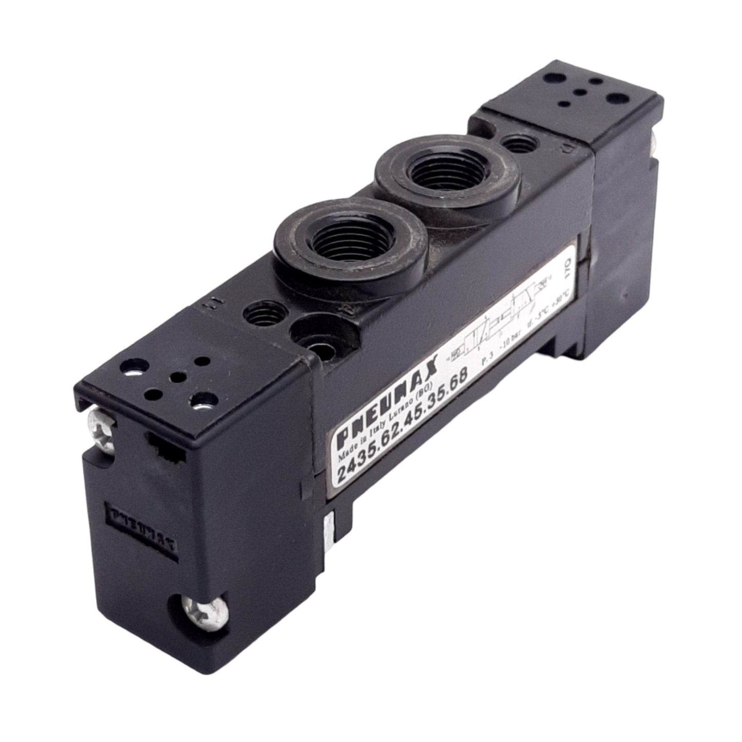 Used Pneumax 2435.62.45.35.68 Solenoid Valve Body, 10 Bar, 2x3/2 Way, G1/8" Port