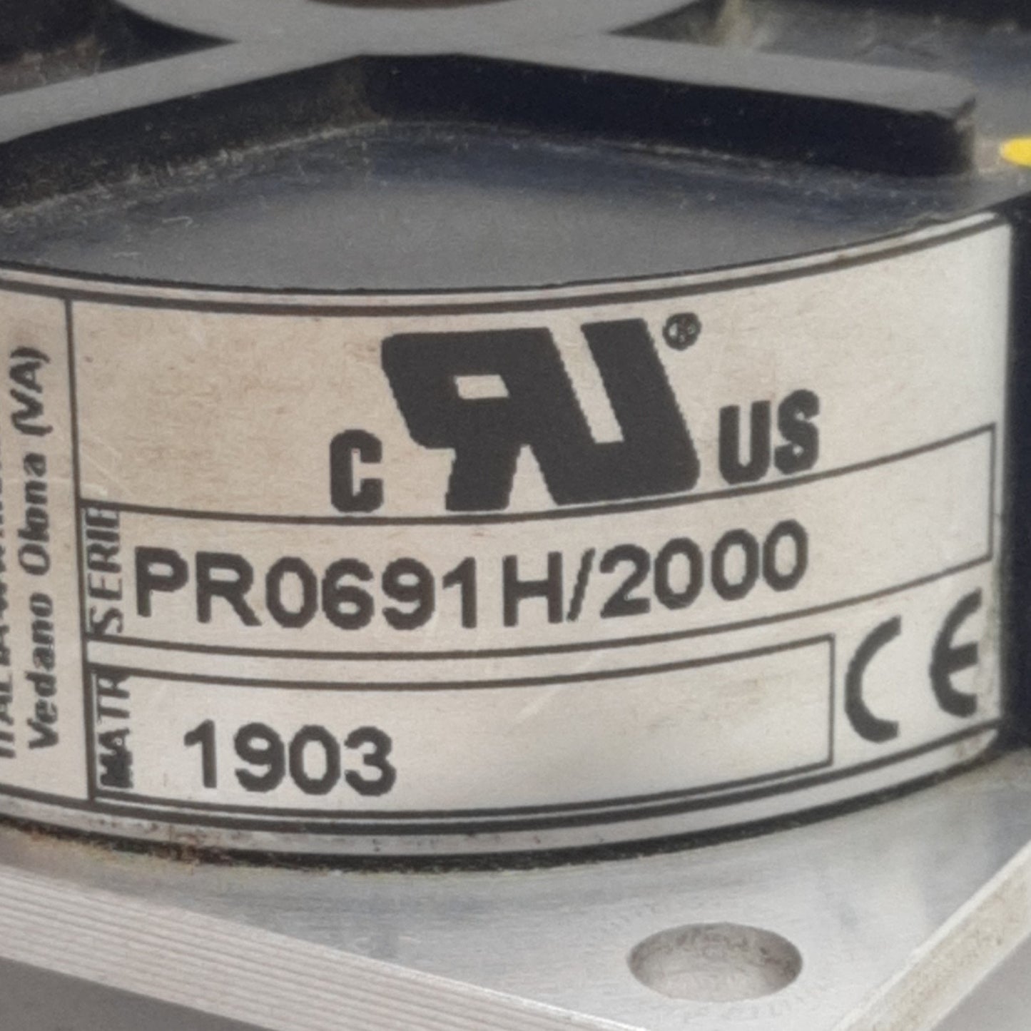Used Hohner PR0691H/2000 Incremental Encoder, 2000CPR, ø10mm Shaft, DB9M