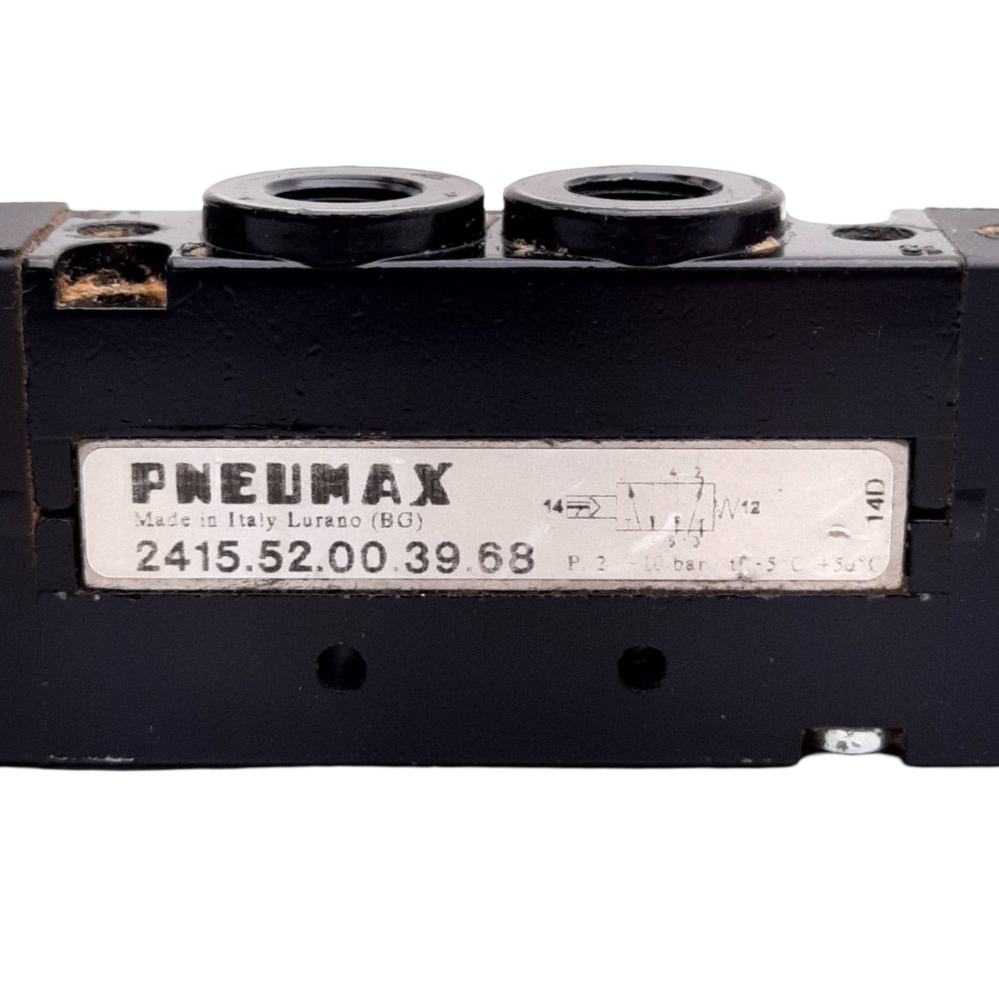Used Pneumax 2415.52.00.39.68 Solenoid Valve Body, 10 Bar, 5/2 Way, G 1/8" Port