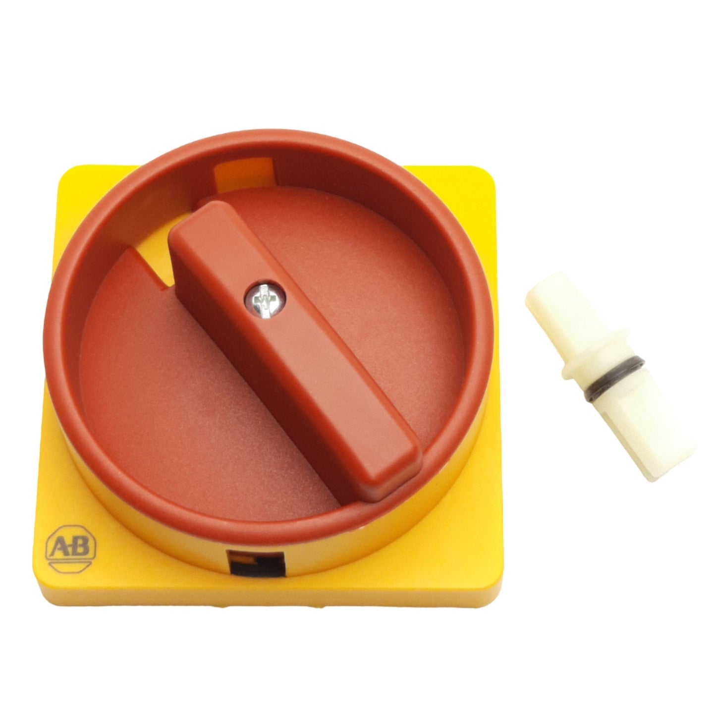 New – Open box Allen Bradley 194L-HE6N-175 Disconnect Switch Handle, Red/Yellow, 90° On/Off