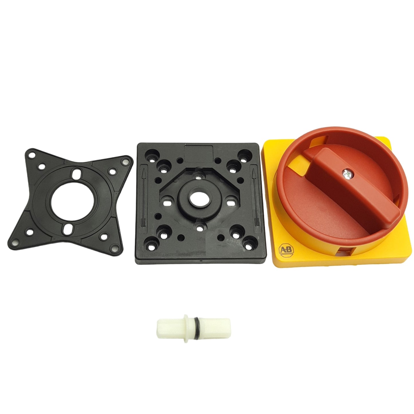 New – Open box Allen Bradley 194L-HE6N-175 Disconnect Switch Handle, Red/Yellow, 90° On/Off