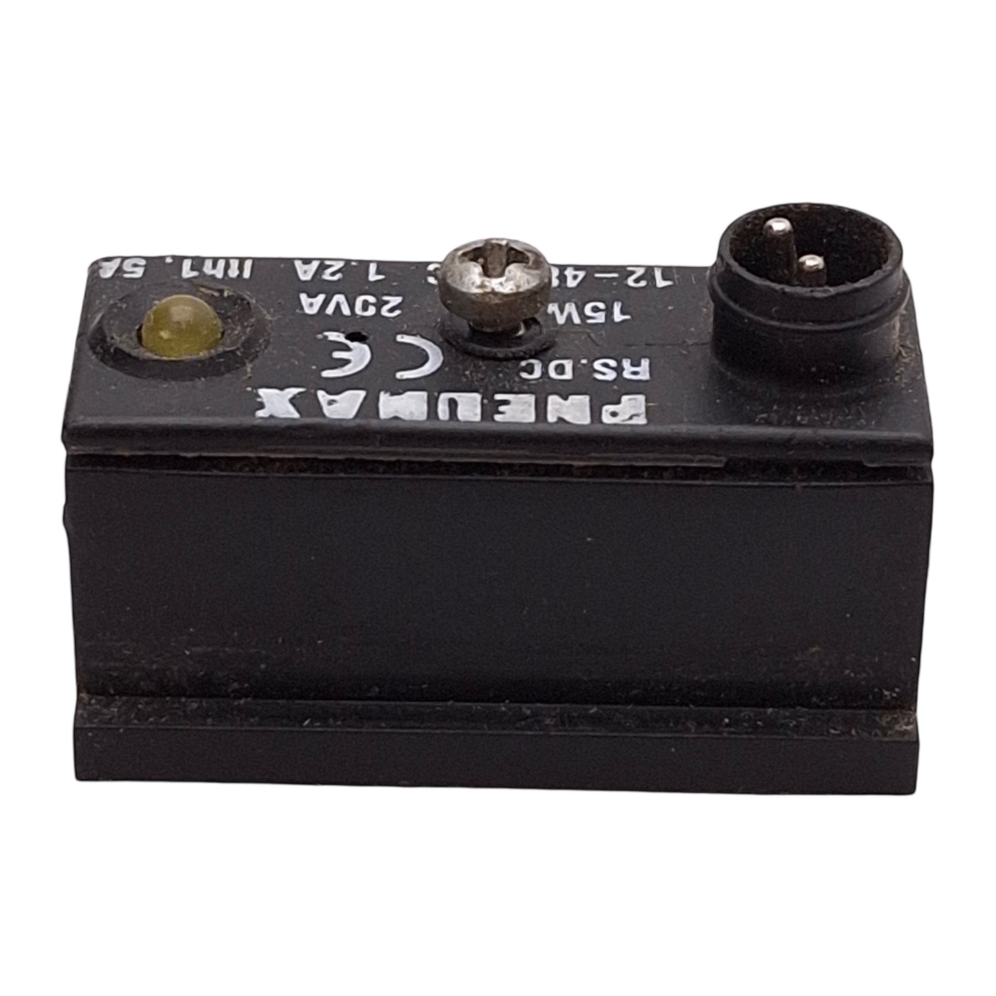 Used Pneumax RS.DC Magnetic Reed Sensor, Normally Open, 12-48VDC, M8 2-Pin Male