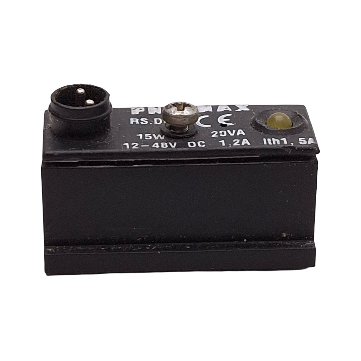 Used Pneumax RS.DC Magnetic Reed Sensor, Normally Open, 12-48VDC, M8 2-Pin Male