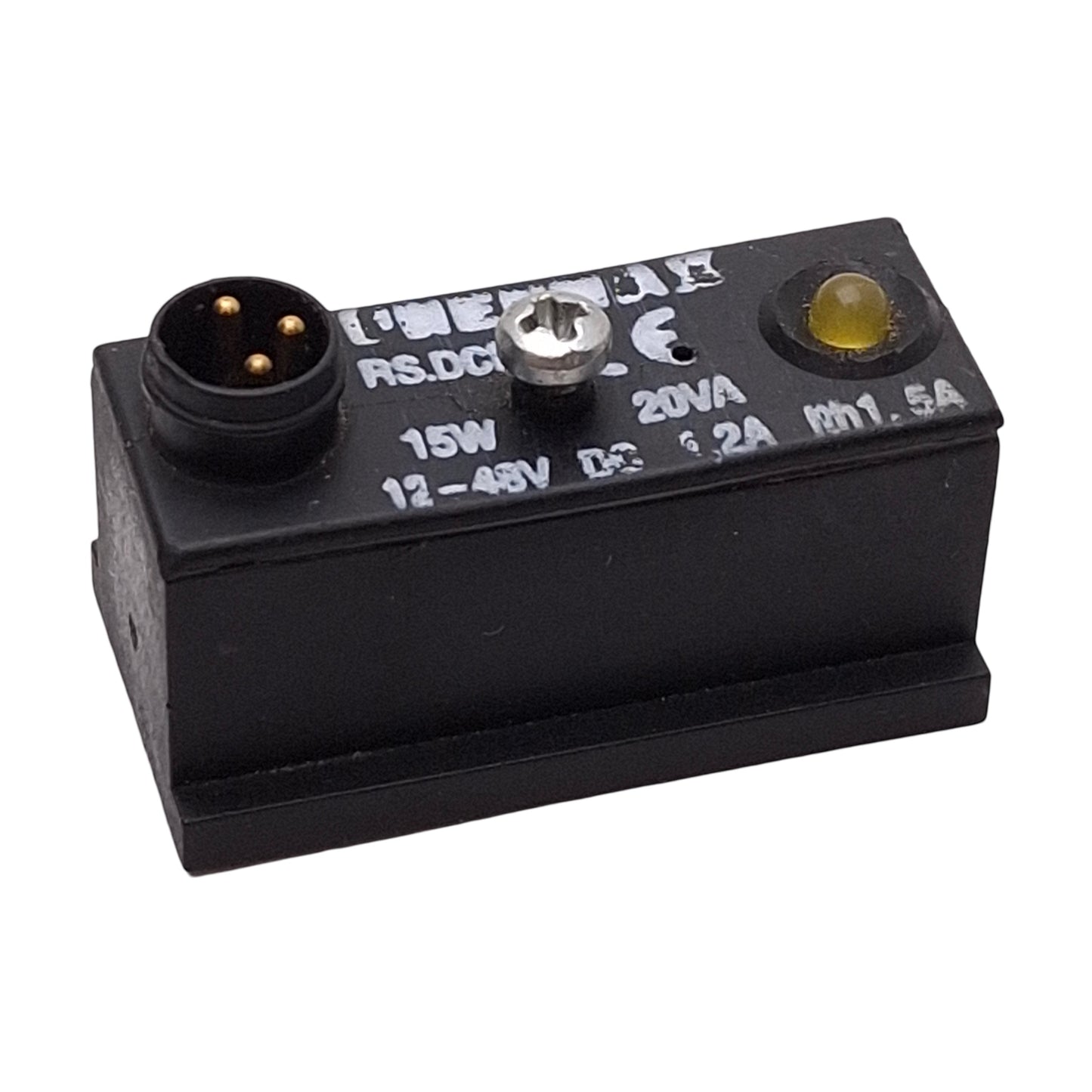 Used Pneumax RS.DCNO Magnetic Reed Sensor, Normally Open, 12-48VDC, M8 3-Pin Male