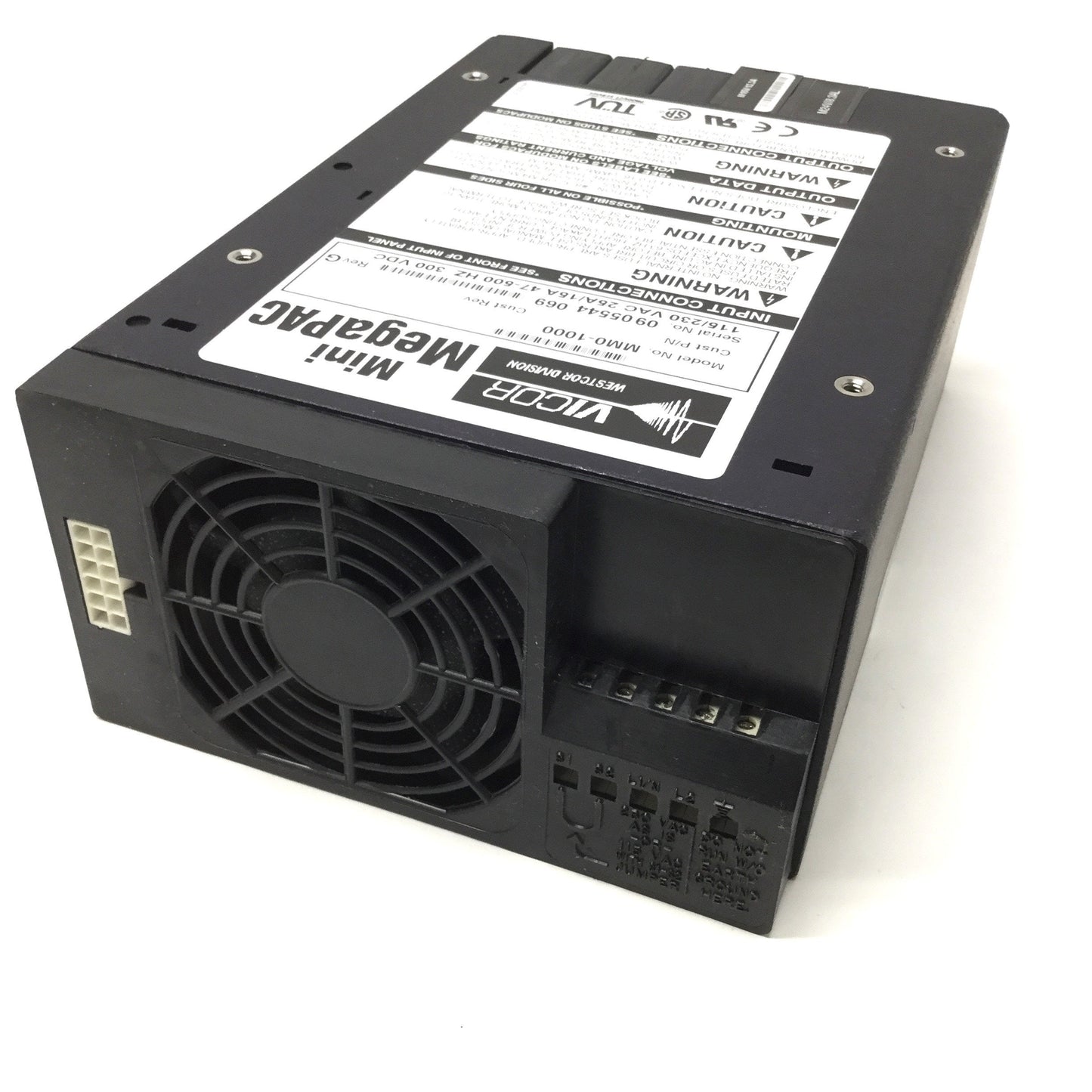 Used Vicor MM0-1000 Mini MegaPAC Modular Power Supply, 115/230VAC w/15V, 24V Modules