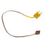 Used Type K Brass Shim Thermocouple, 11in Lead, Mini Male, 1/2in x 1/2in x 0.015 Shim
