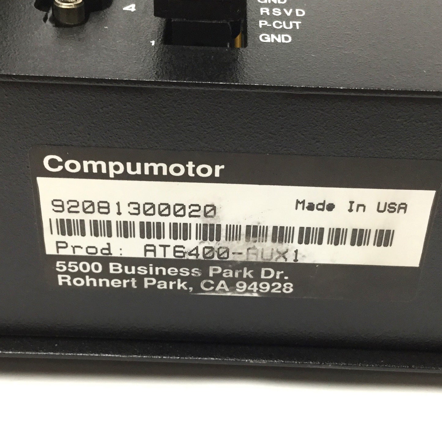 Used Parker AT6400-AUX1 4-Axis Indexer Motion Controller AUX Board, 120VAC 1.5A