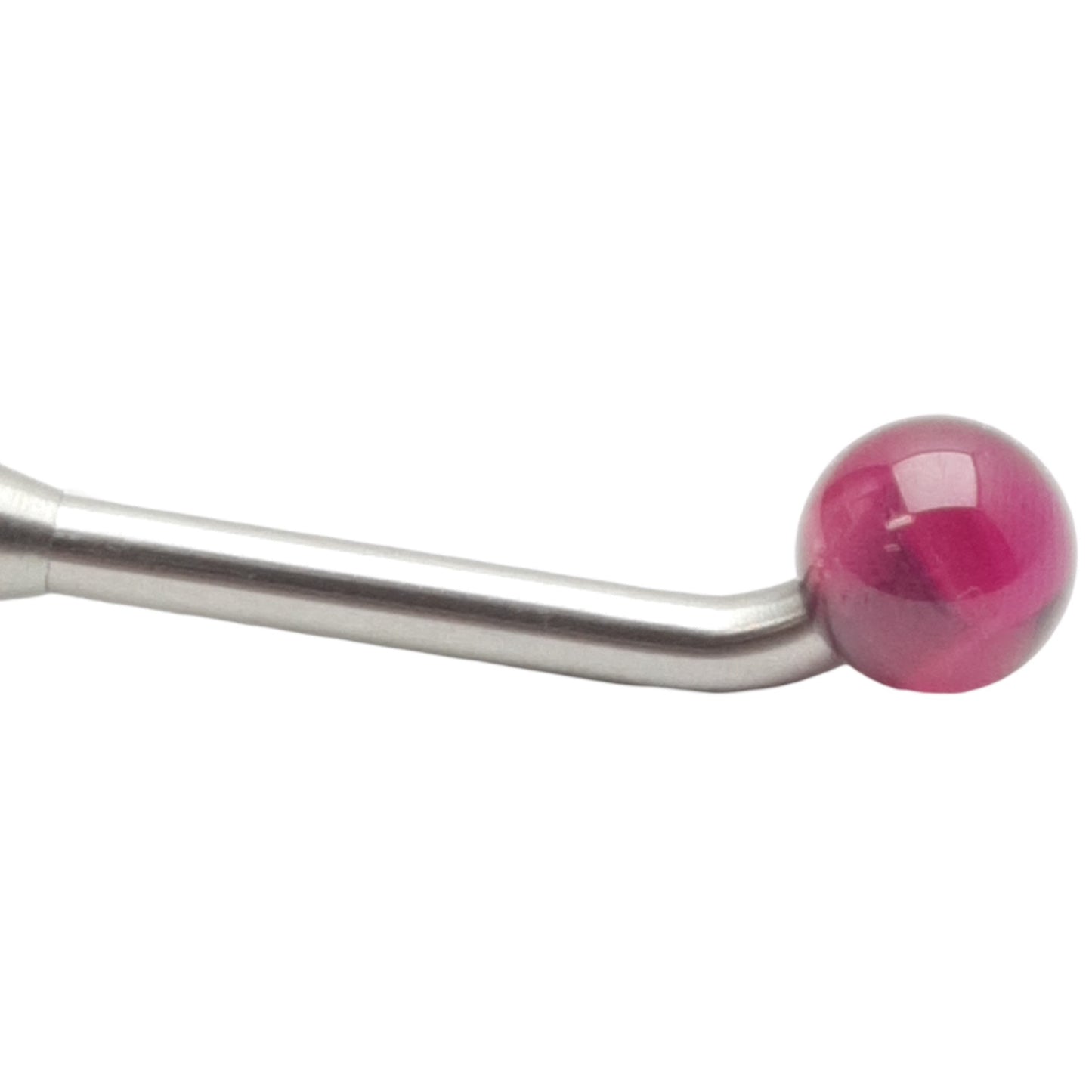 Used Ruby Ball Stylus 8-98-074, 45° Angle, ø8mm Ball, 23mm EWL, 76mm OAL, 5/16in UNC