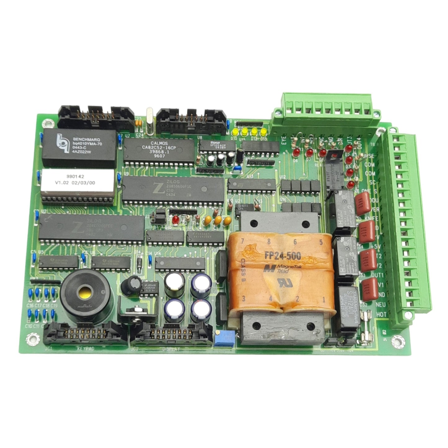 Used AZCO Corp FG110 Main Controller Board For Sur-Size Cut To Length Controller